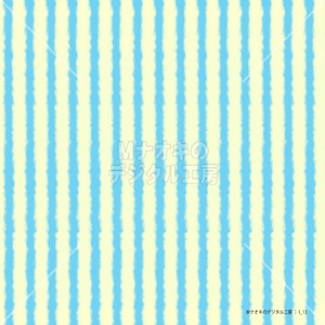 ゆるいストライプテクスチャ2 青とクリーム 【I_13】　loose stripe texture 2 blue and cream