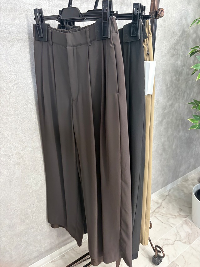 【hunch】ピーチスキンシャツ　バンドカラーシャツ　WLN5372