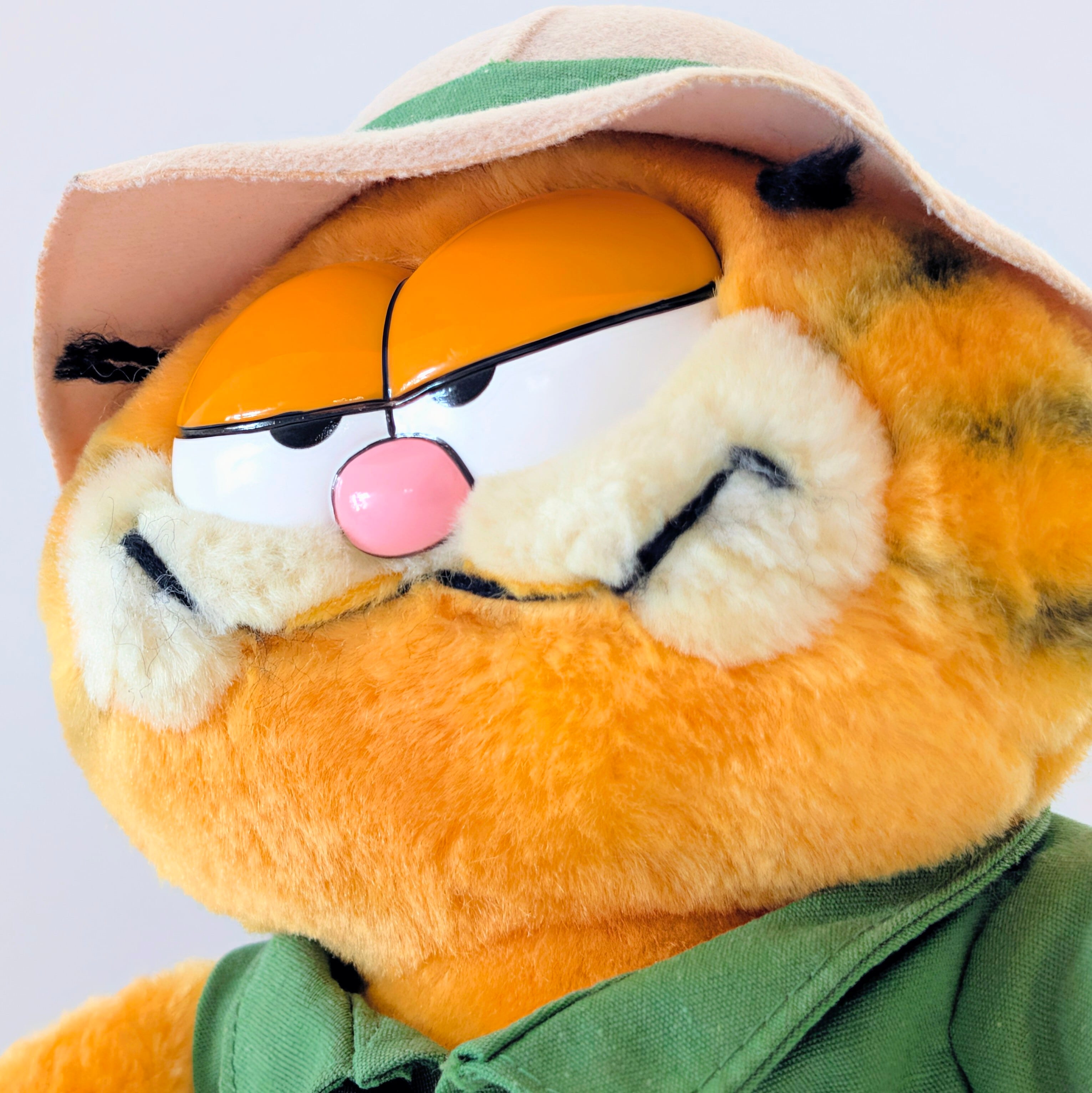 ☆ VINTAGE 1980年代初期 ☆【 Garfield ( ガーフィールド ) 】『 Safari Garfield サファリガーフィールド 』探検ガーフィールド / ぬいぐるみ / プラッシュ / plush / 1980年代年製 〚アメリカン雑貨 アメトイ〛