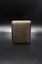 Item No.0291 ：Short Butterfly wallet/Diamond python / L-fin