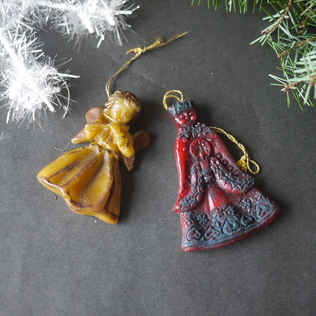 天使と聖人 ワックスオーナメント ドイツ | こりすのパン屋Base店