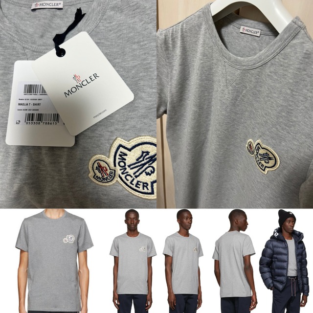 ☆新品未使用タグ付き☆本物保証！ MONCLER DOUBLE WAPPEN LOGO T