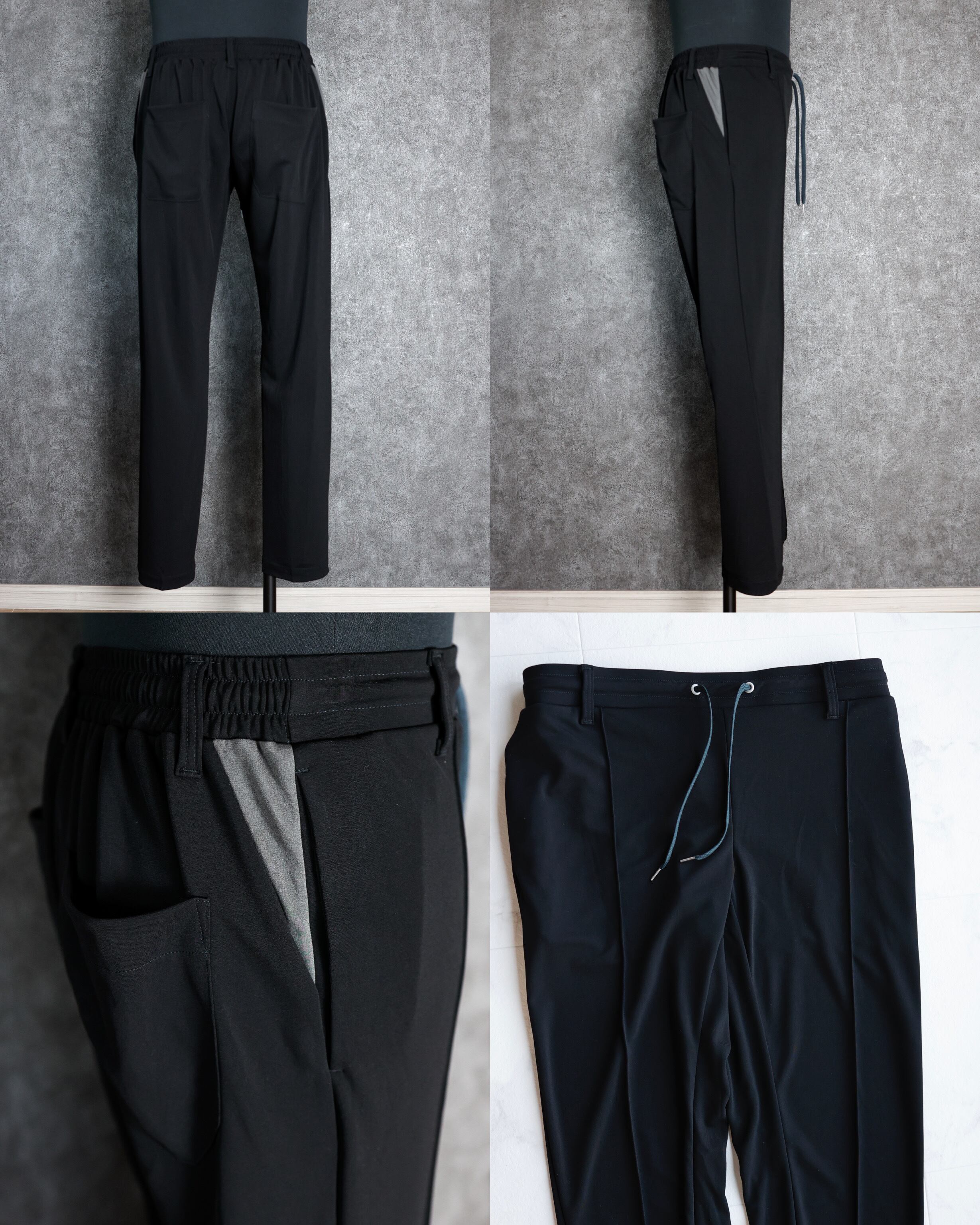 即日発送】Luxspo Pleats Jersey Pant【接触冷感・ストレッチ 
