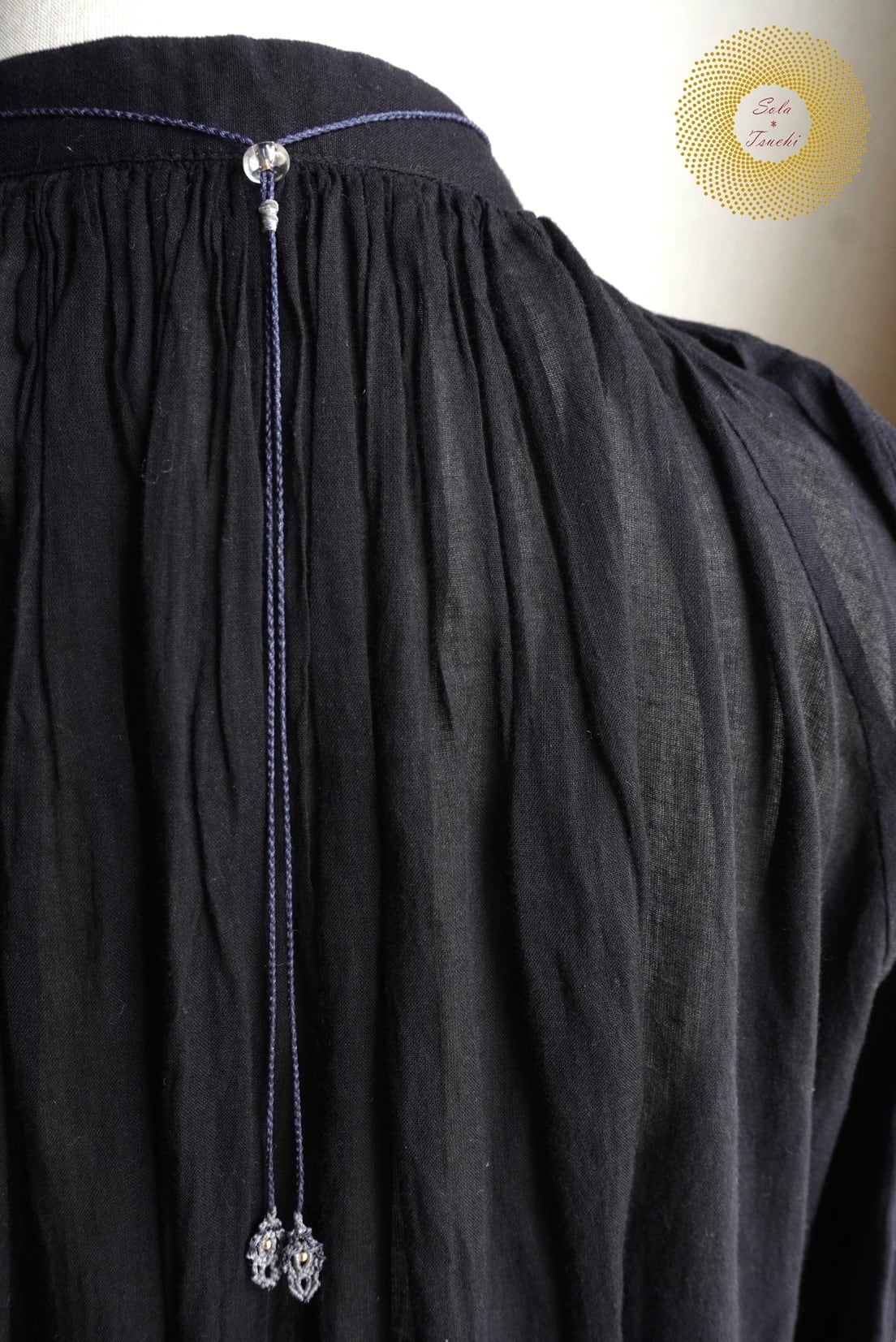 ワックスコード）ピーターサイトのマクラメ編みペンダント