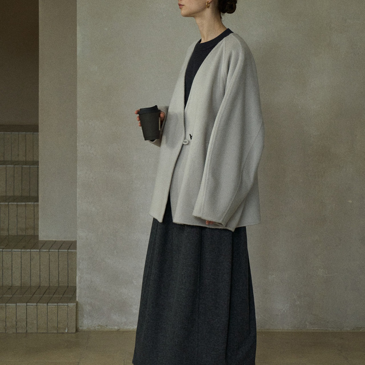 Oversized Wool coat【4color】 T3648