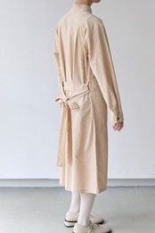 Vuokko geometric mini check belted shirt dress