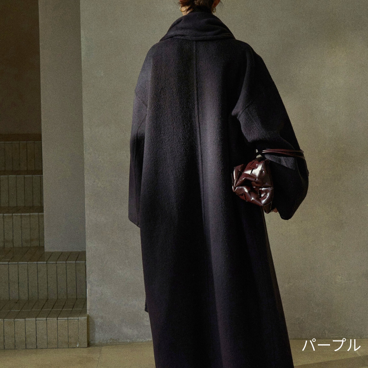 Long Wool Blend Coat T3771