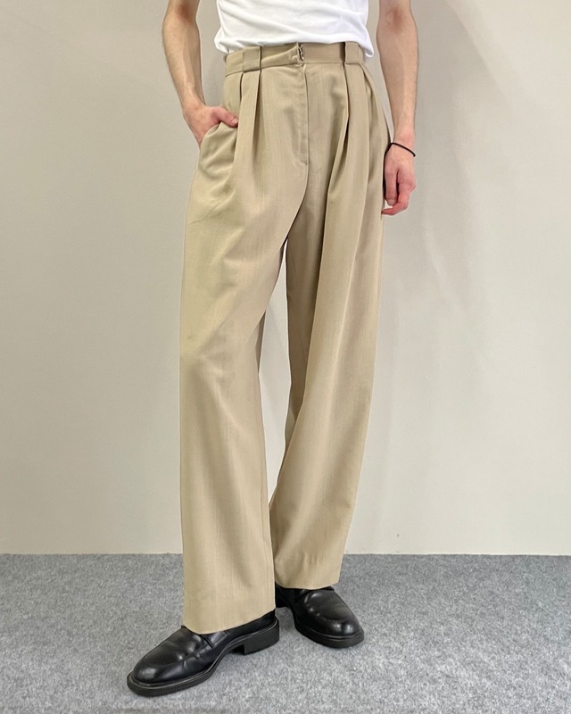 【Dior】2-pleats colored slacks