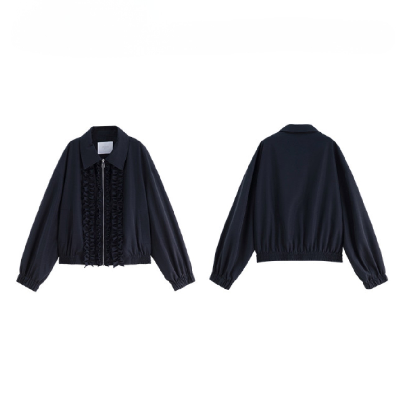 Bleu Nuit Frill Jacket F0560