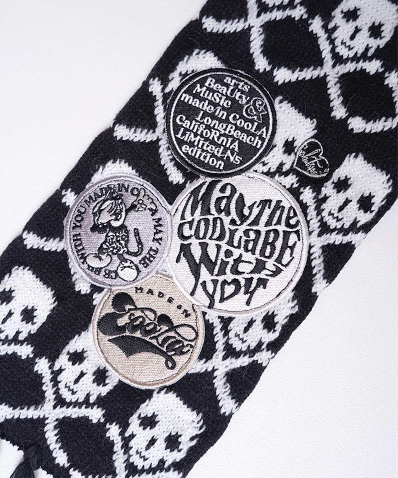 COOLAオリジナルスカルニットマフラー CQ-47528