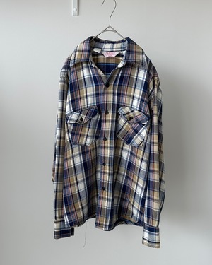 -Best- Vintage 70-80s Flannel Check Shirt