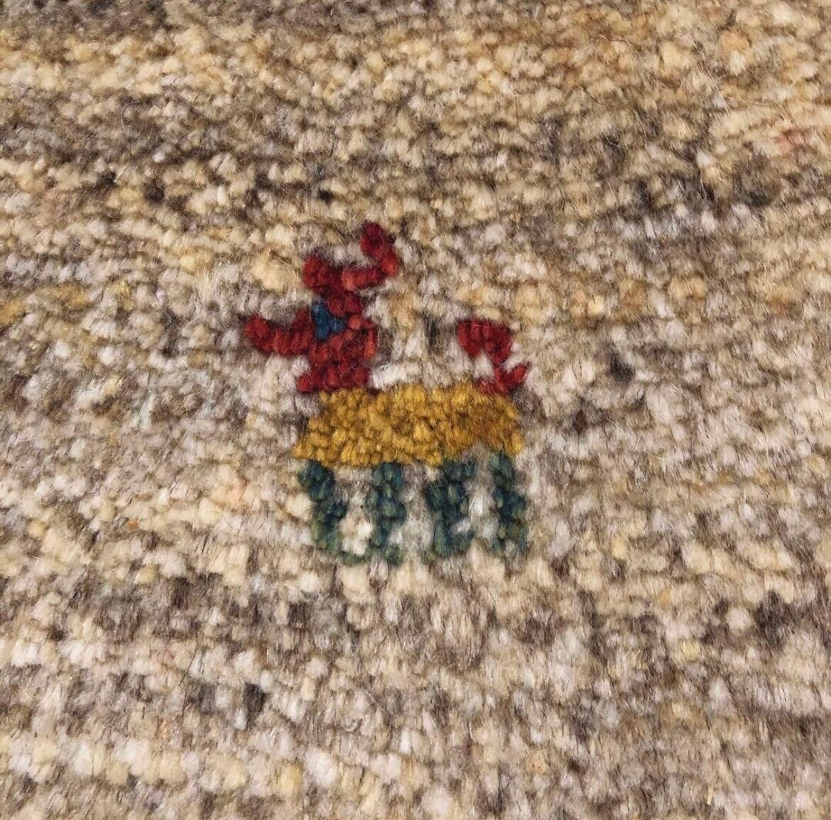 ペルシャギャッベ (ギャベ) チェアマット 椅子の座布団 No.GS-1372