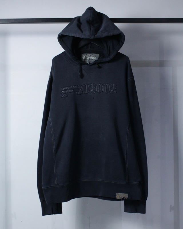 【Caka BLACK】Good Fade Vintage Loose Pullover Hoodie