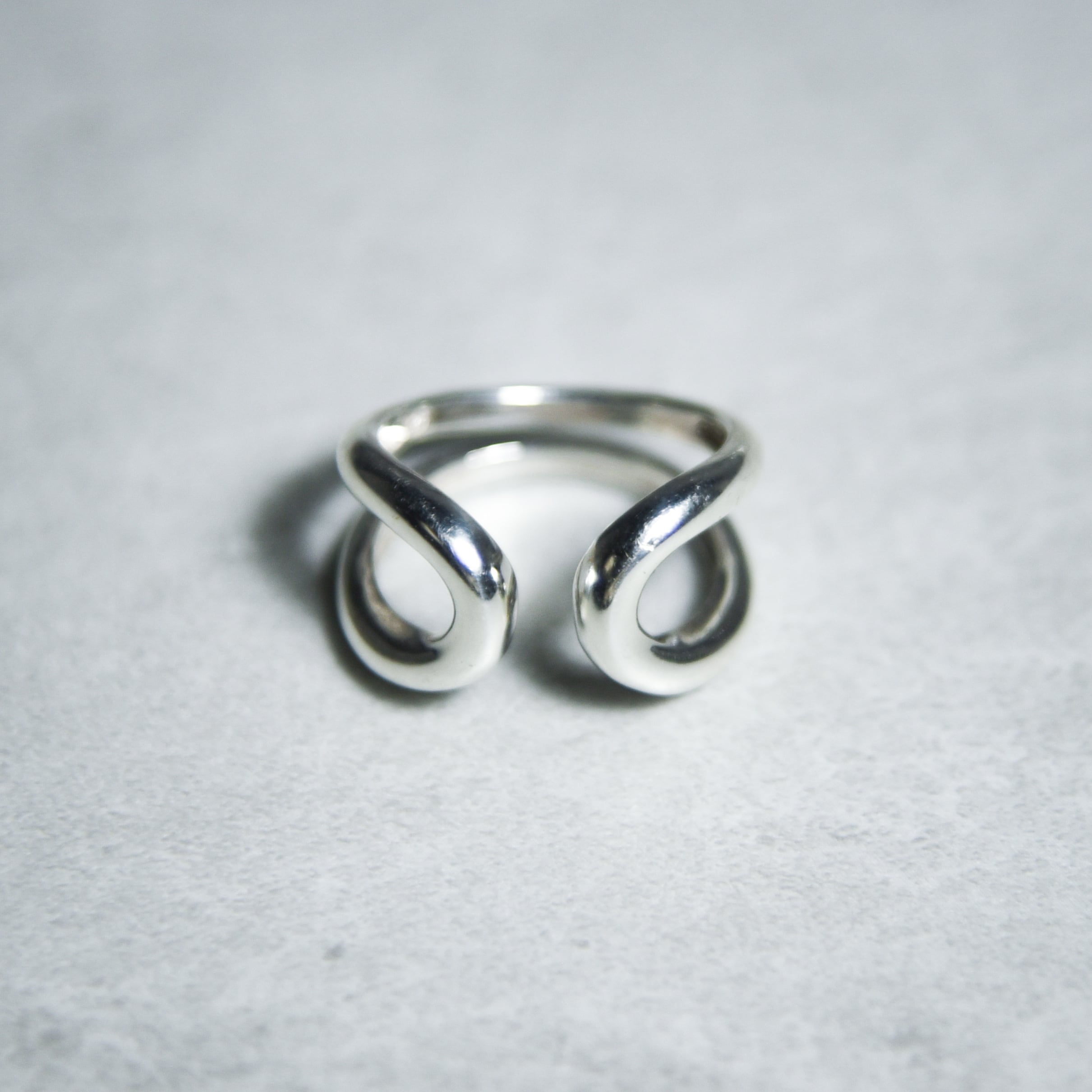 British Vintage Silver Open shank Ring イギリス ヴィンテージ
