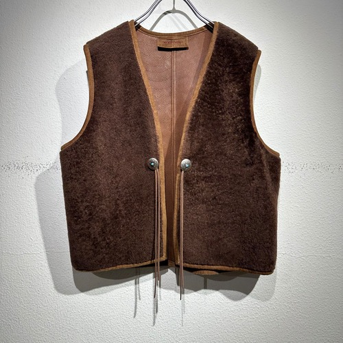 RALPH LAUREN used fur vest