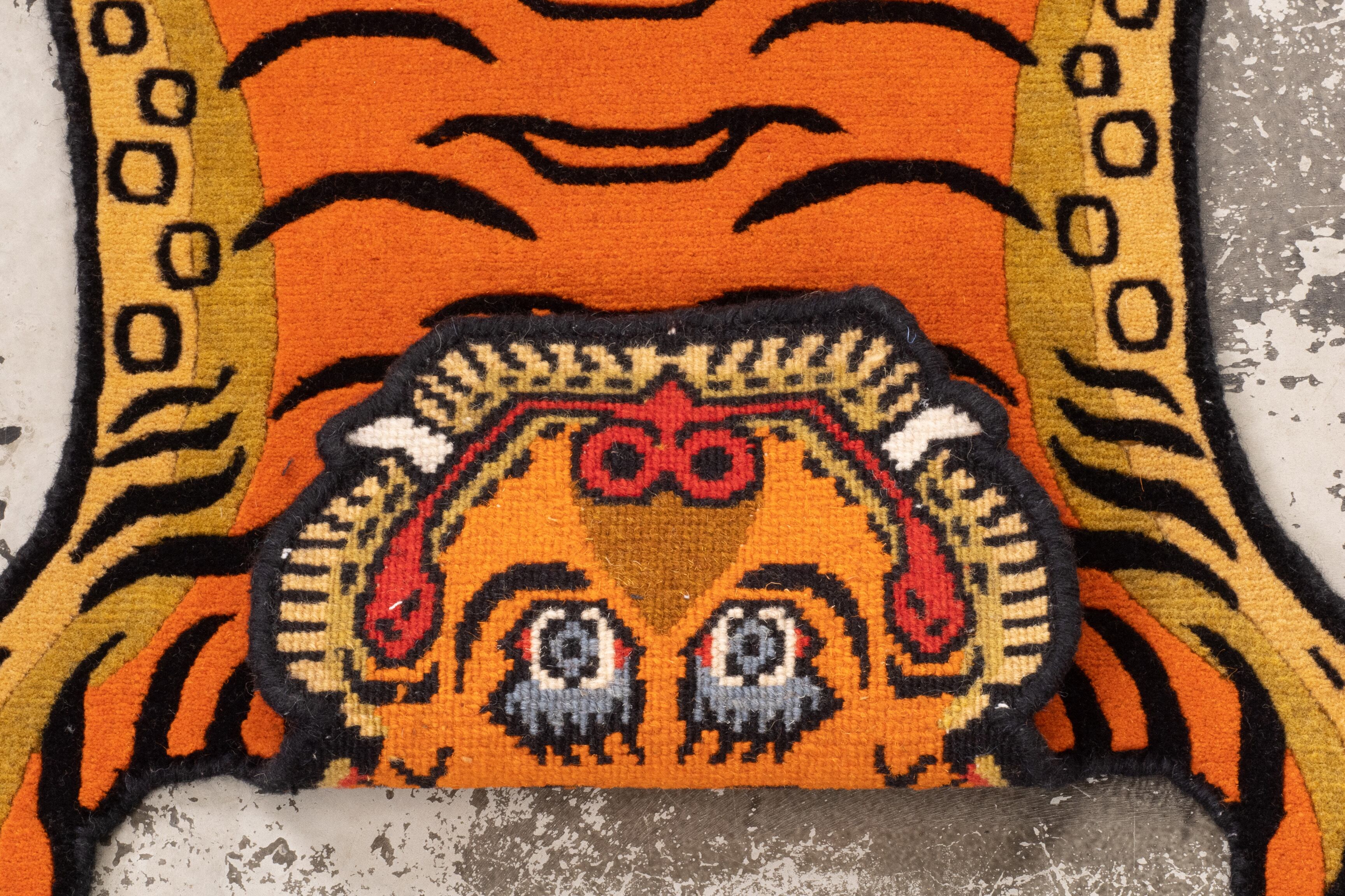 Tibetan Tiger Rug 《XSサイズ・ウール046》チベタンタイガーラグ