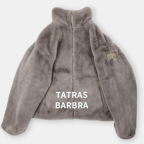 TATRAS タトラス 24AW BARBRA バルブラ エコファー フリース スタンドネック ブルゾン ジャケット LTAT24A4903 モカ アウター / J&NREUSE レディース アウター