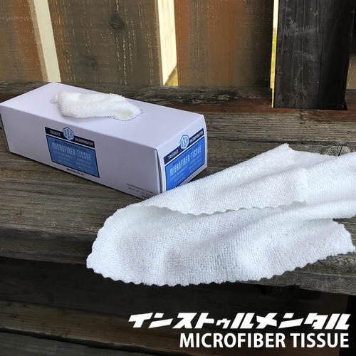 MICROFIBER TISSUE マイクロファイバー ティッシュ 1BOX×12枚入 掃除用品 台拭き 雑巾 布巾 インストゥルメンタル