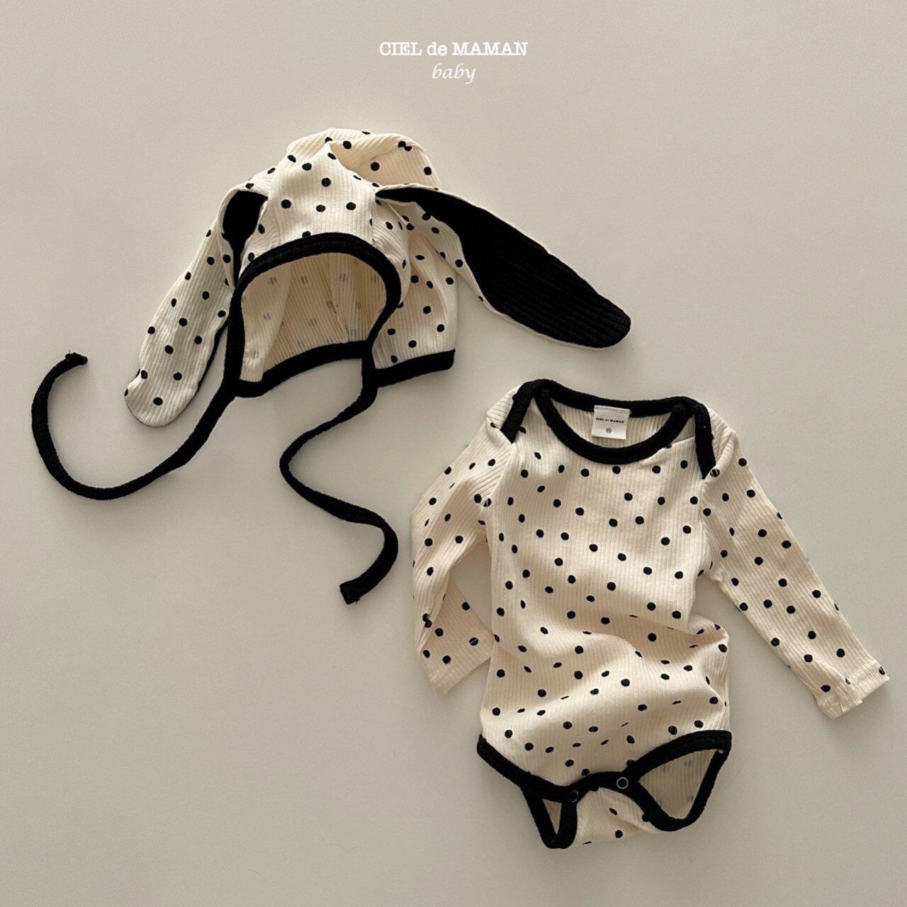 【即納】CIELDEMAMAN　ロンパース　帽子　ボンネット　セット　ボディスーツ　ベビー　baby
