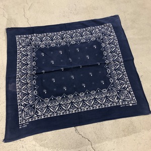 ⊕1950s TIGER BRAND NAVY BANDANA