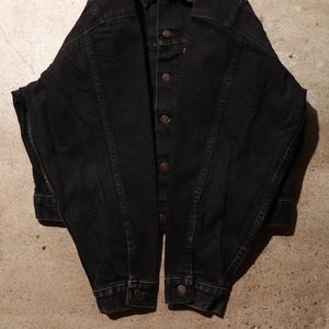 美品 M Levi’s 70598 USA 92年 サルファーブラック デニムジャケット リーバイス