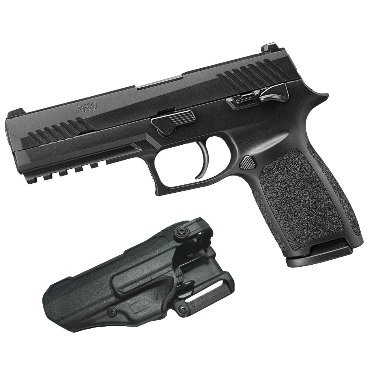 【ホルスターセット】 東京マルイ ガスブローバック P320 フルサイズ & BLACKHAWK / 44N561BKR T-SERIES L3D DUTY ホルスター