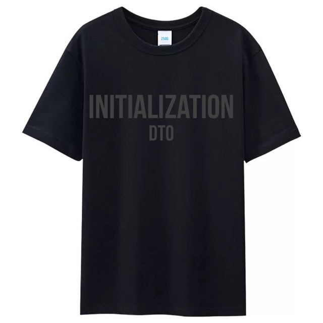 INITIALIZATION Acrylart tee Black 7.4oz