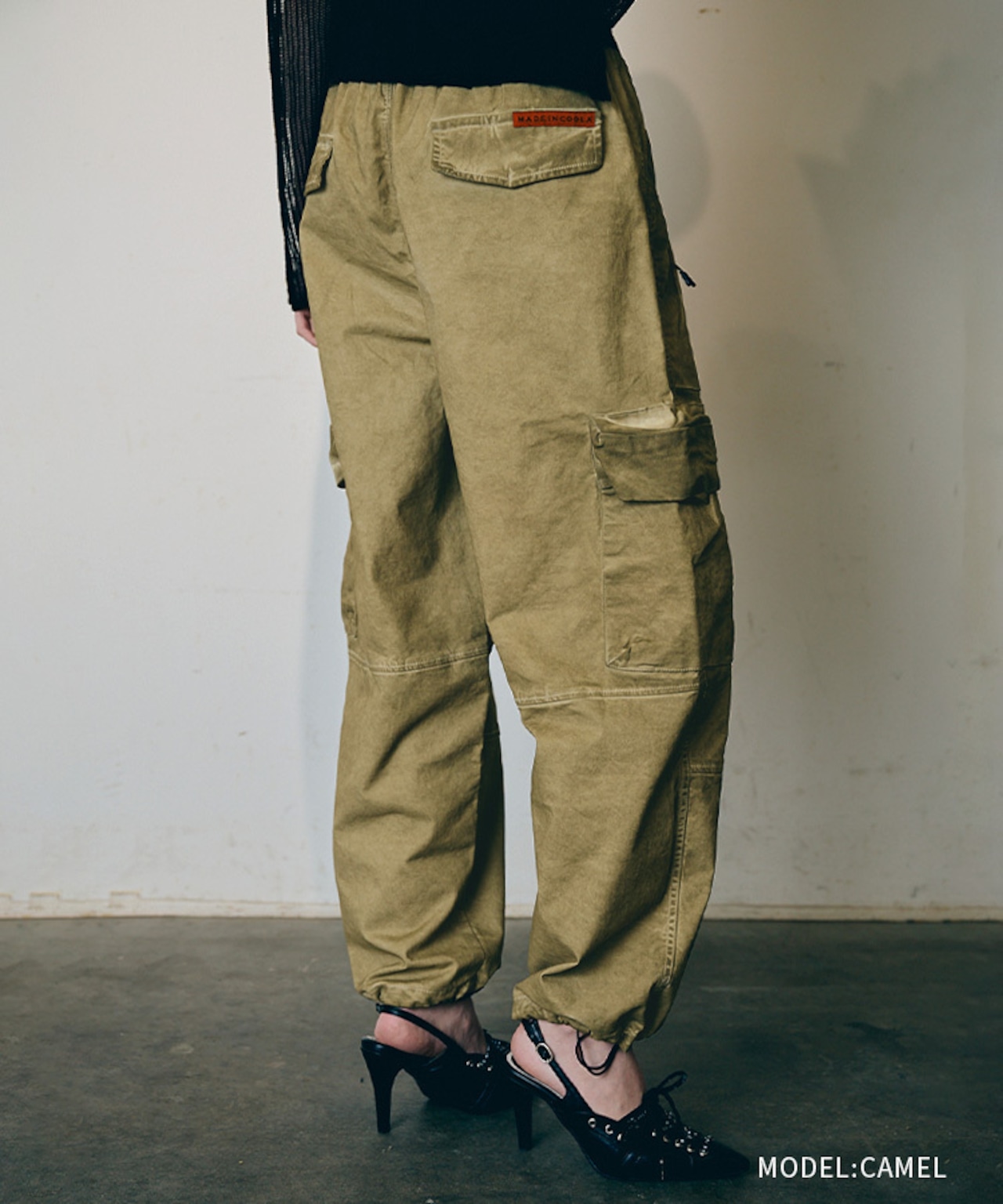 【直営限定ITEM】COOLAロゴヴィンテージワークパンツ (CAMEL) CQ-48052H