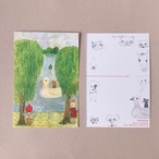 POST CARD 「やなぎのある池」no.18
