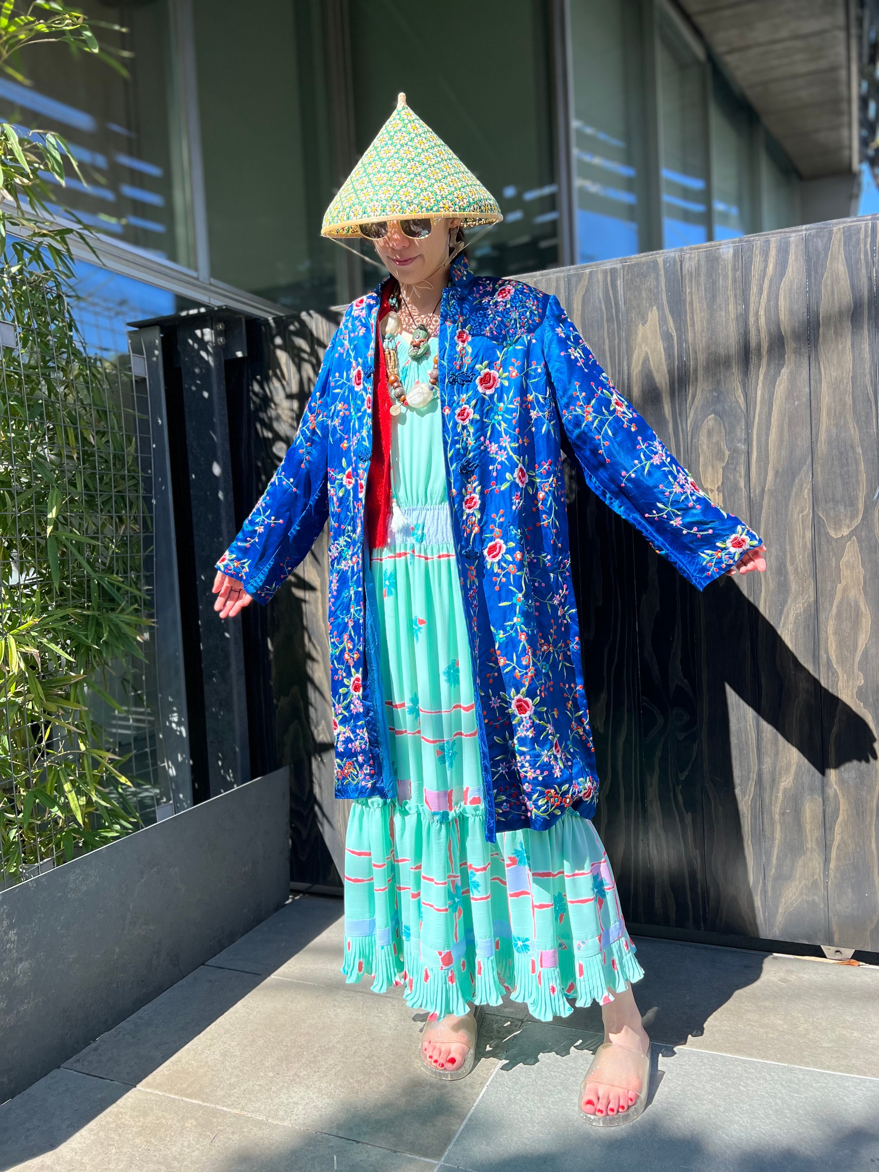 Diane freis mint green floral dress ( ダイアン フレイス  