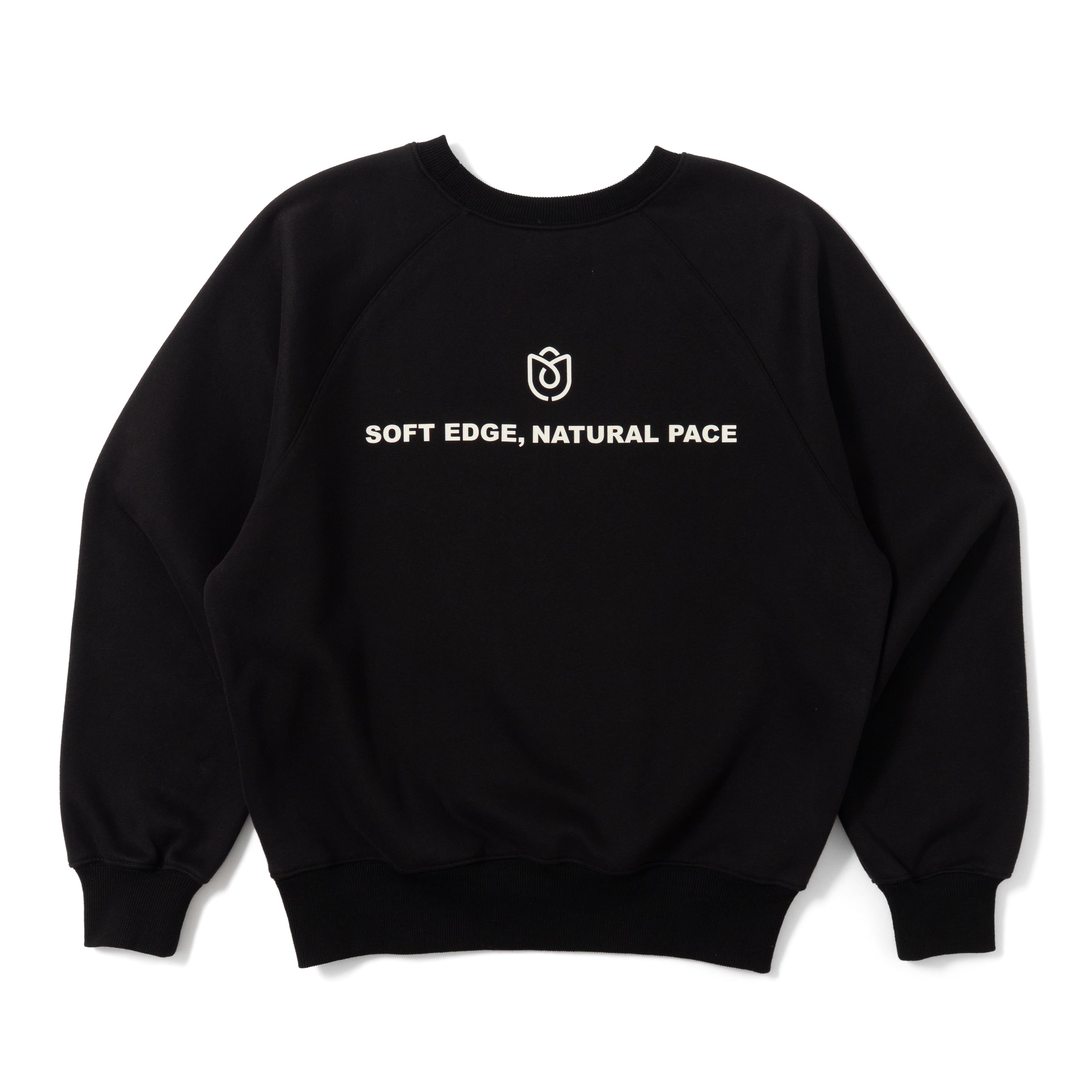 ALPSDR LOGO RAGLAN SWEAT / BLACK