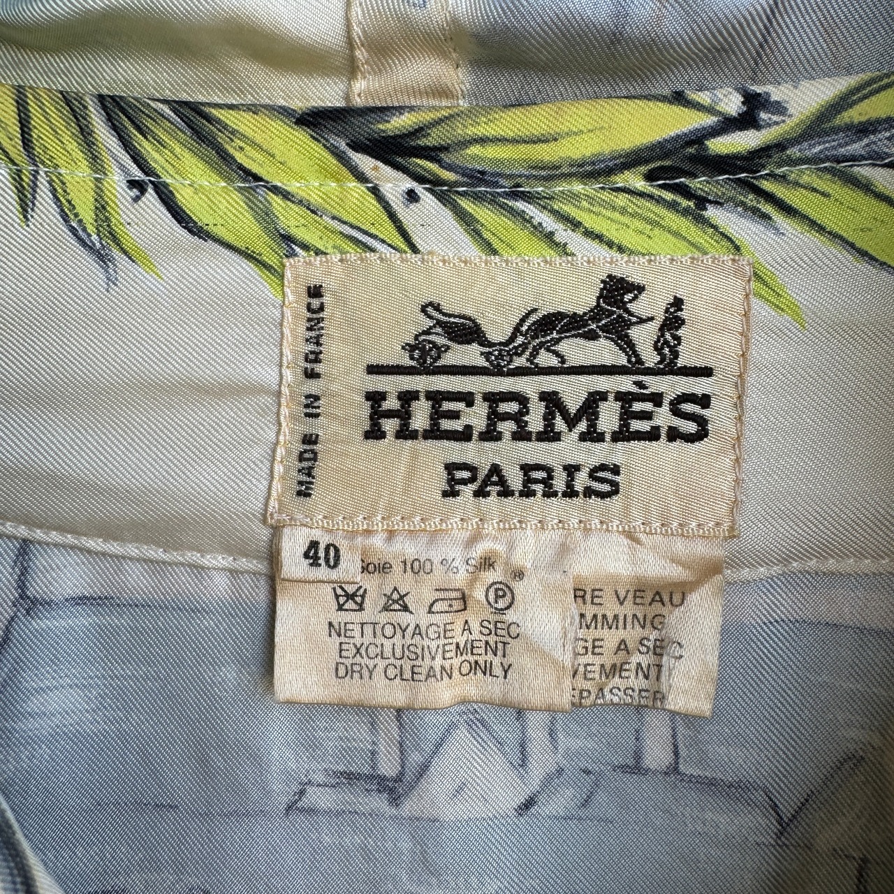 HERMES ジップアップフーディー シルク 画像9