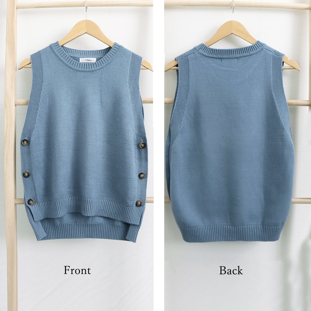 ニット ベスト レディース 韓国 春秋冬 トップス レイヤード 重ね着 おしゃれ 大人 きれいめ かわいい ゆったり 体型カバー シンプル 大人可愛い 大人女子