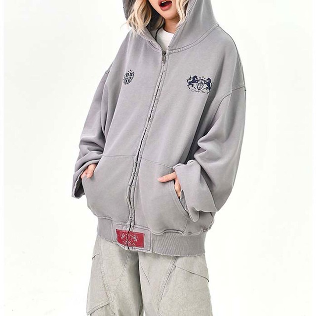 エンブレムミックスアーバンムードジップフーディ 2col   R01633