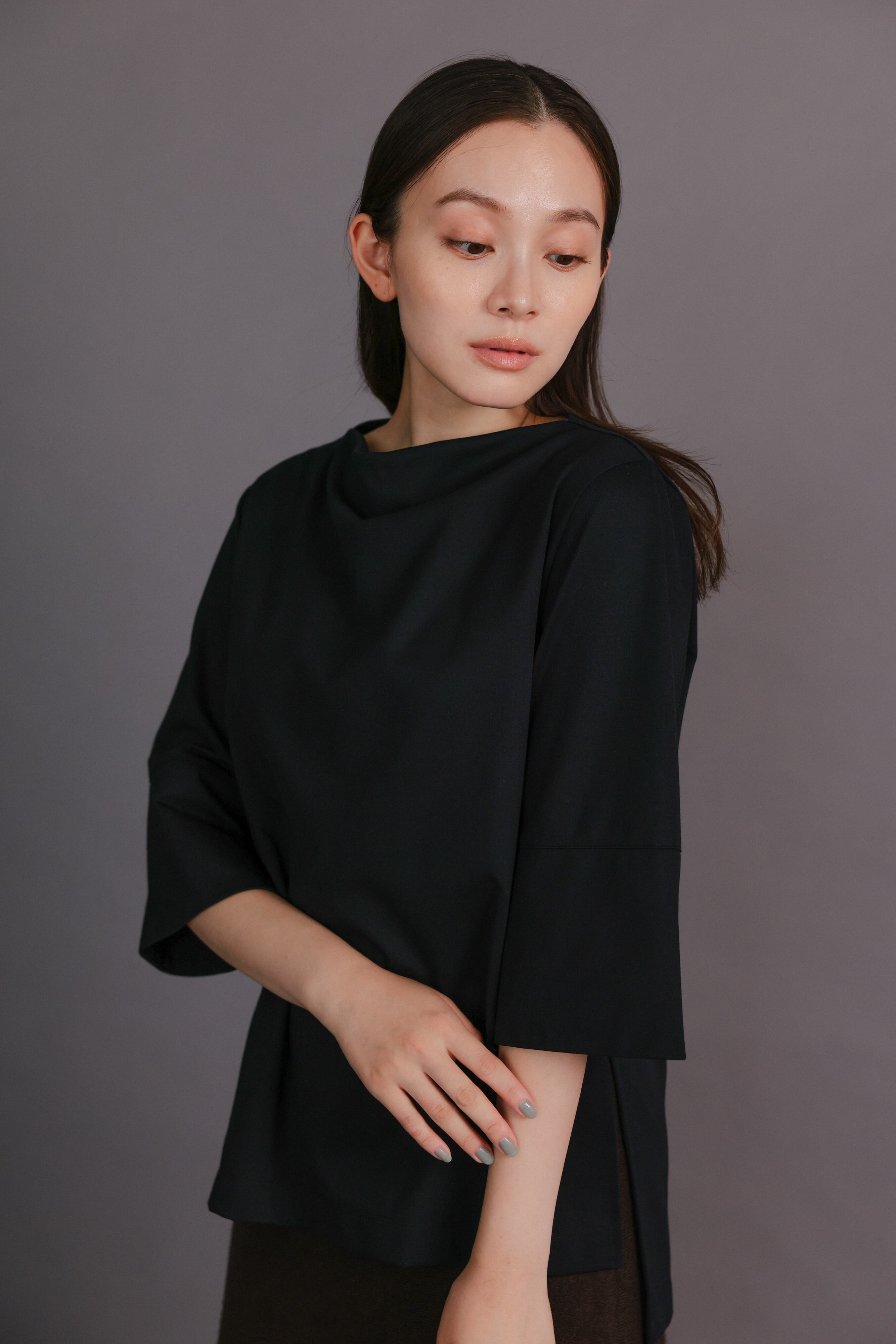 TWILL HARF-ZIP OVERSHIRT ホワイトジッパー付きシャツ HARF-ZIP OVERSHIRT | TWILL