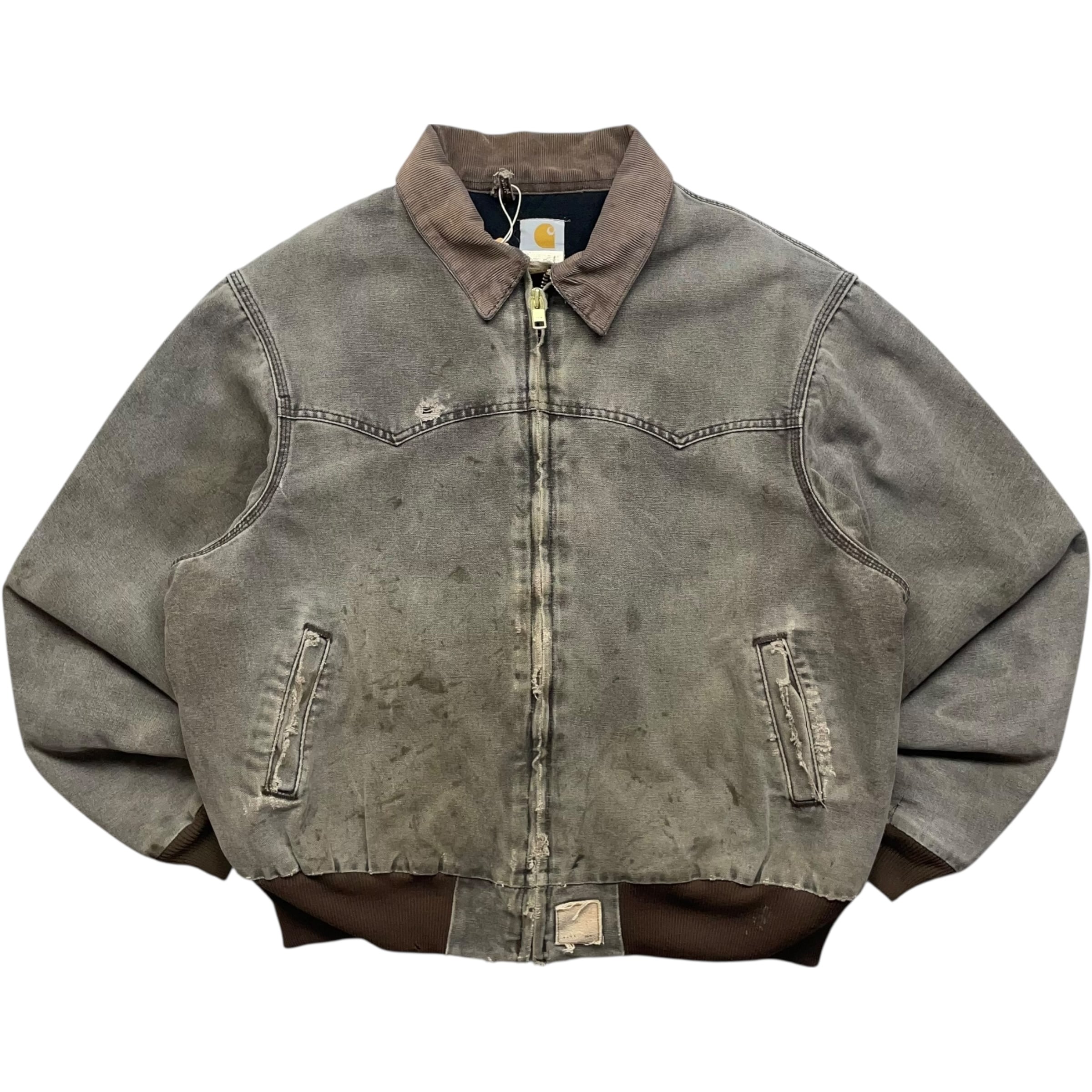 N*I様 【激レア❗】『carhartt』サンタフェジャケット 企業ロゴ総刺繍 XL》 Carhartt カーハート 希少カラー サンタフェジャケット ワーク