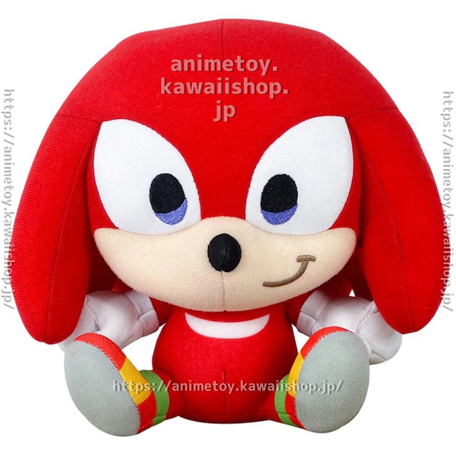 セガ ソニック・ザ・ヘッジホッグ ナックルズ ぬいぐるみ お座り ソニックザヘッジホッグ アメリカ公式 海外限定 日本未発売