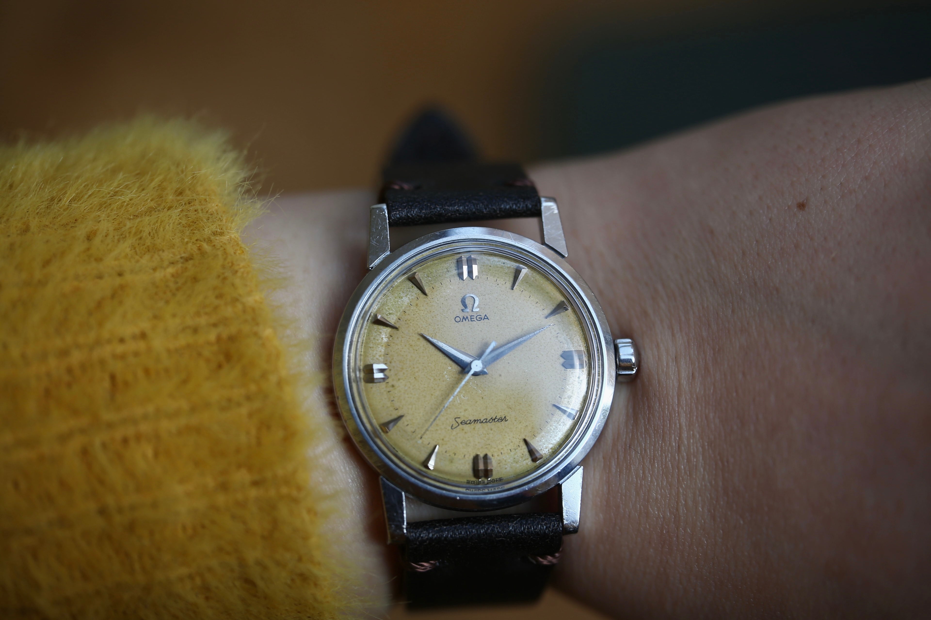 OMEGA】 1958年製 オメガ シーマスター ”ブラウンエイジング OMEGA】 1958年製 オメガ シーマスター ”ブラウンエイジング