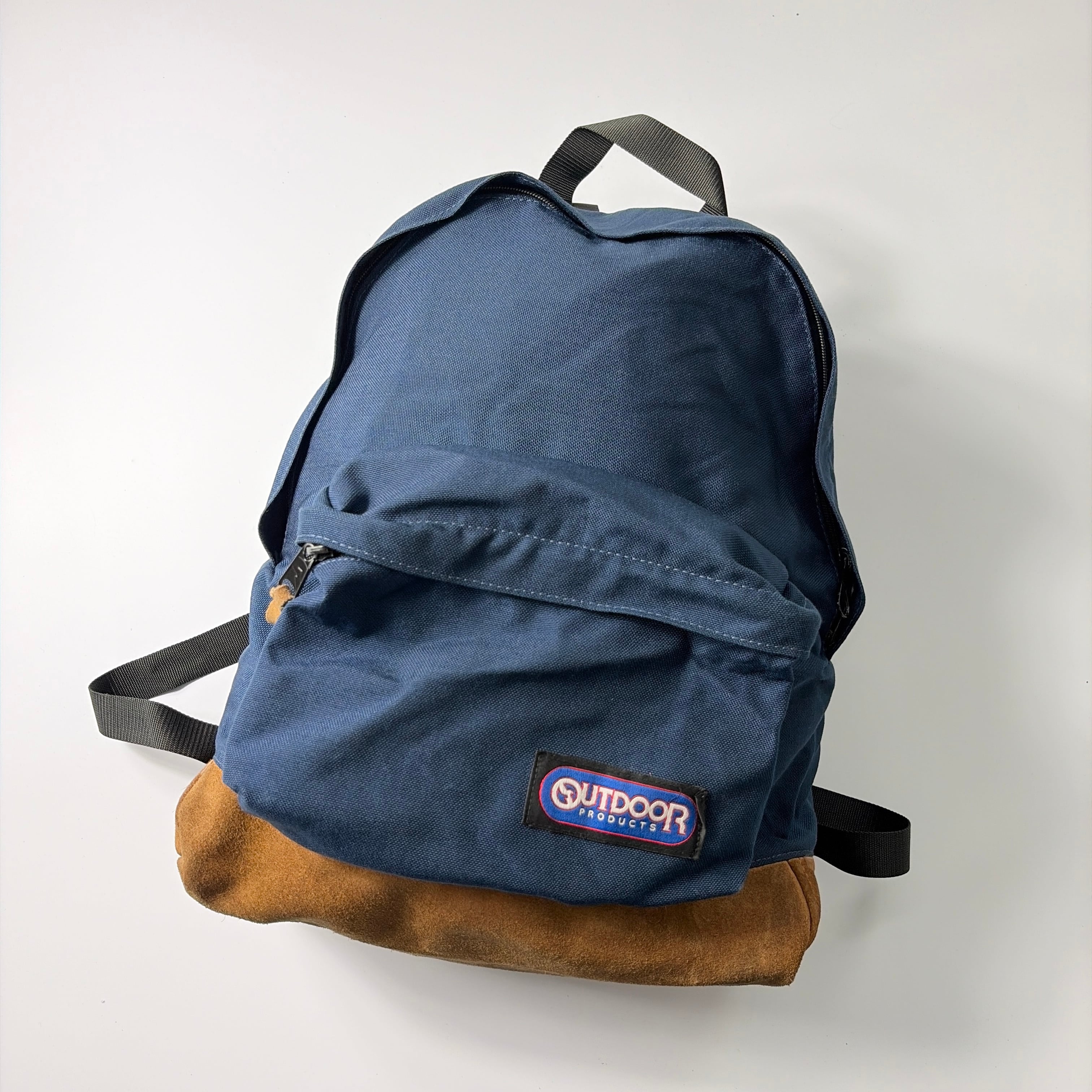 90s Outdoor products suede backpack made in usa