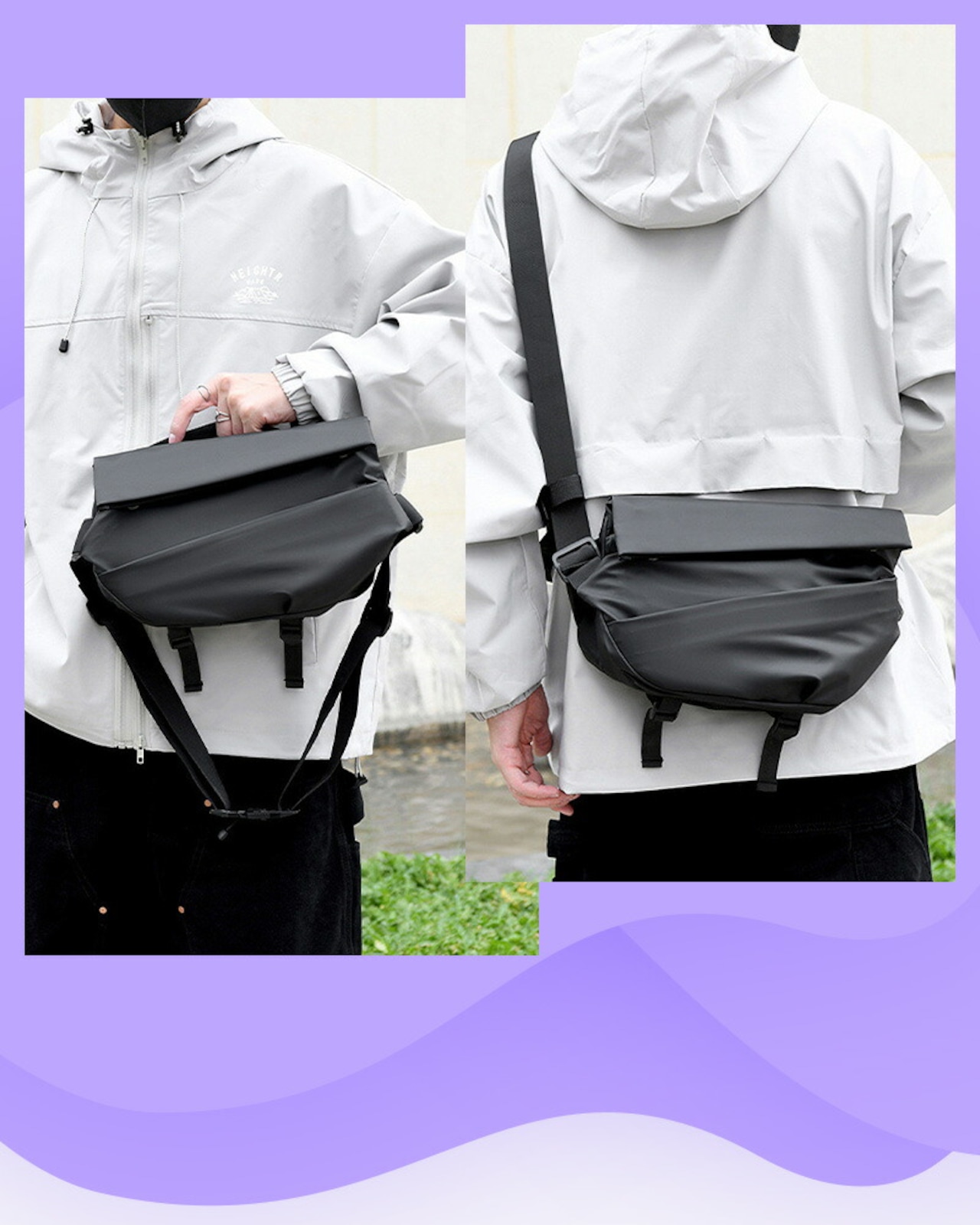 ショルダーバッグ 超軽量 撥水 ブランド ビジネス 旅行 ヌメ革感 散歩 フォーマル 社会人 収納 プレゼント ギフト イケおじ 斜めがけ 30代 バッグ サコッシュ ウエストバッグ メンズ 小型 収納 ボディバッグ 人気 カバン