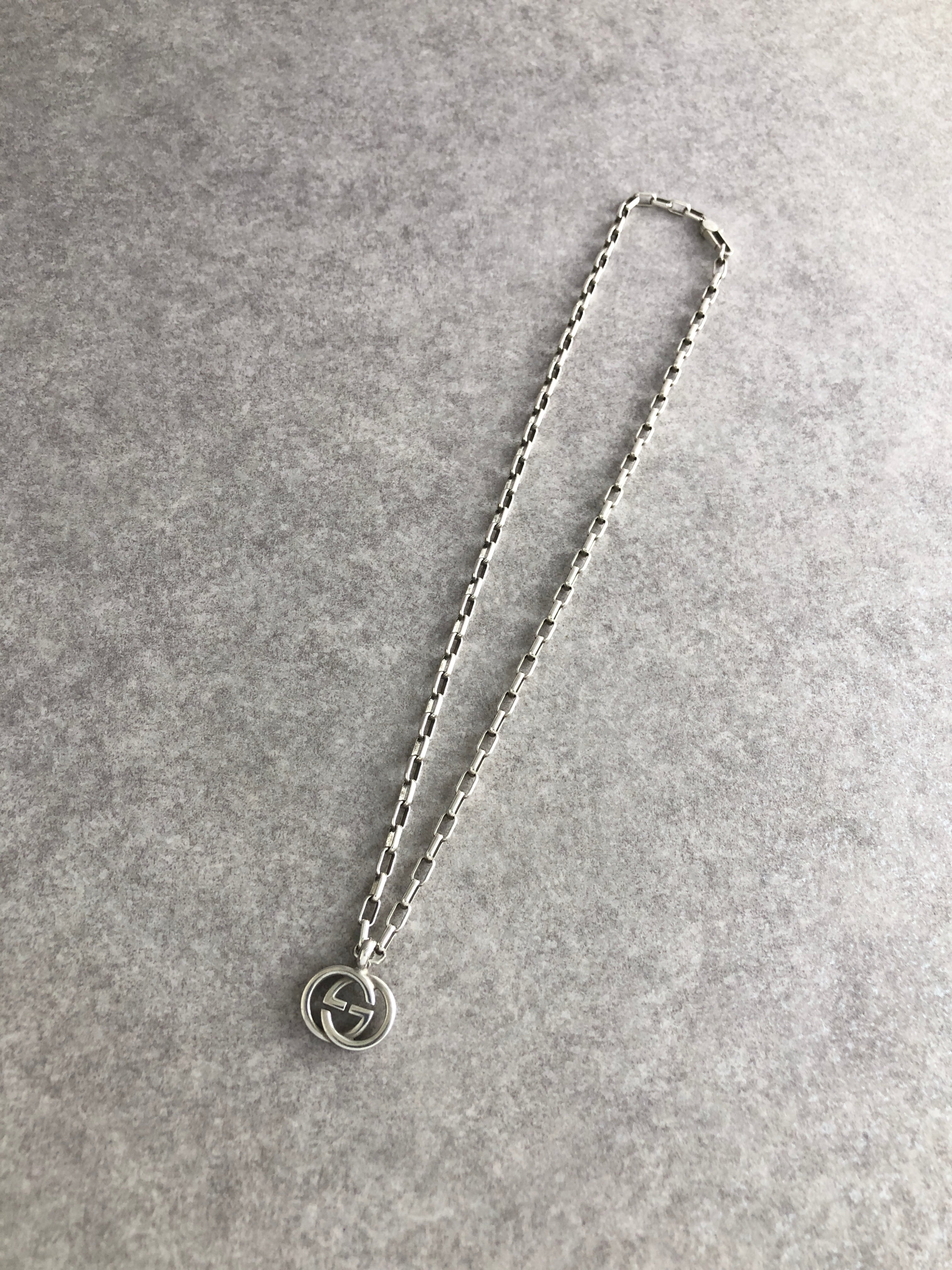 GUCCI グッチ ネックレス シルバー インターロッキングG 925 vintage