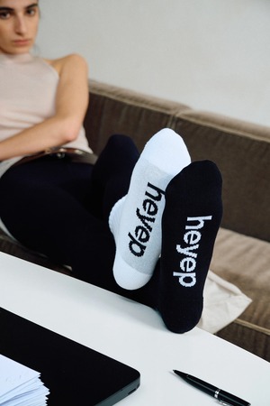 【S6SS】heyep へイップ  /  Logo Socks – 2 Pair Set / ソックス
