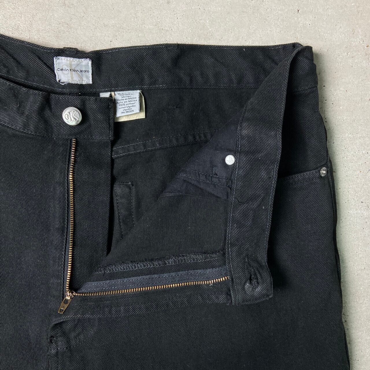 古着 90~00年代 カルバンクライン Calvin klein JEANS ブラックデニム 