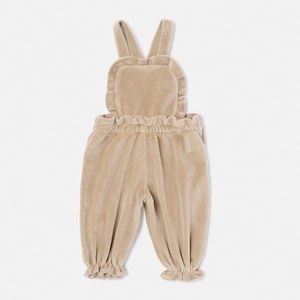 my little cozmo/Velour baby overalls/Beige/DANA253