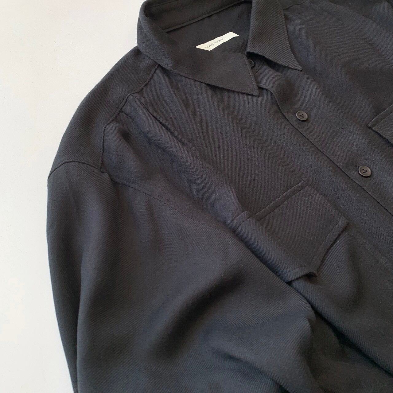 ippei takei】shirts coat/black/2422-906b | eighty88eight