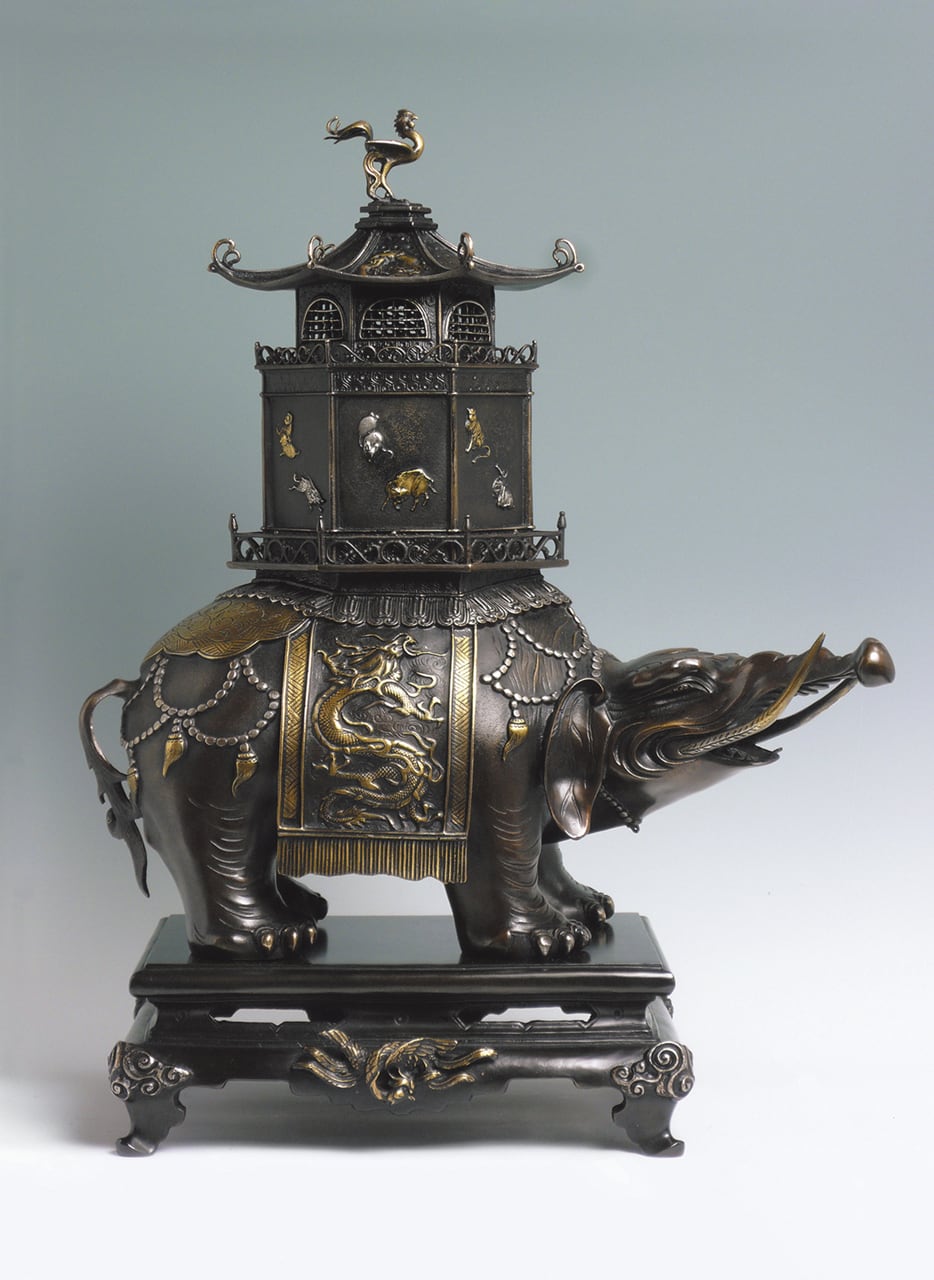 象塔香炉 右向き 正晴作