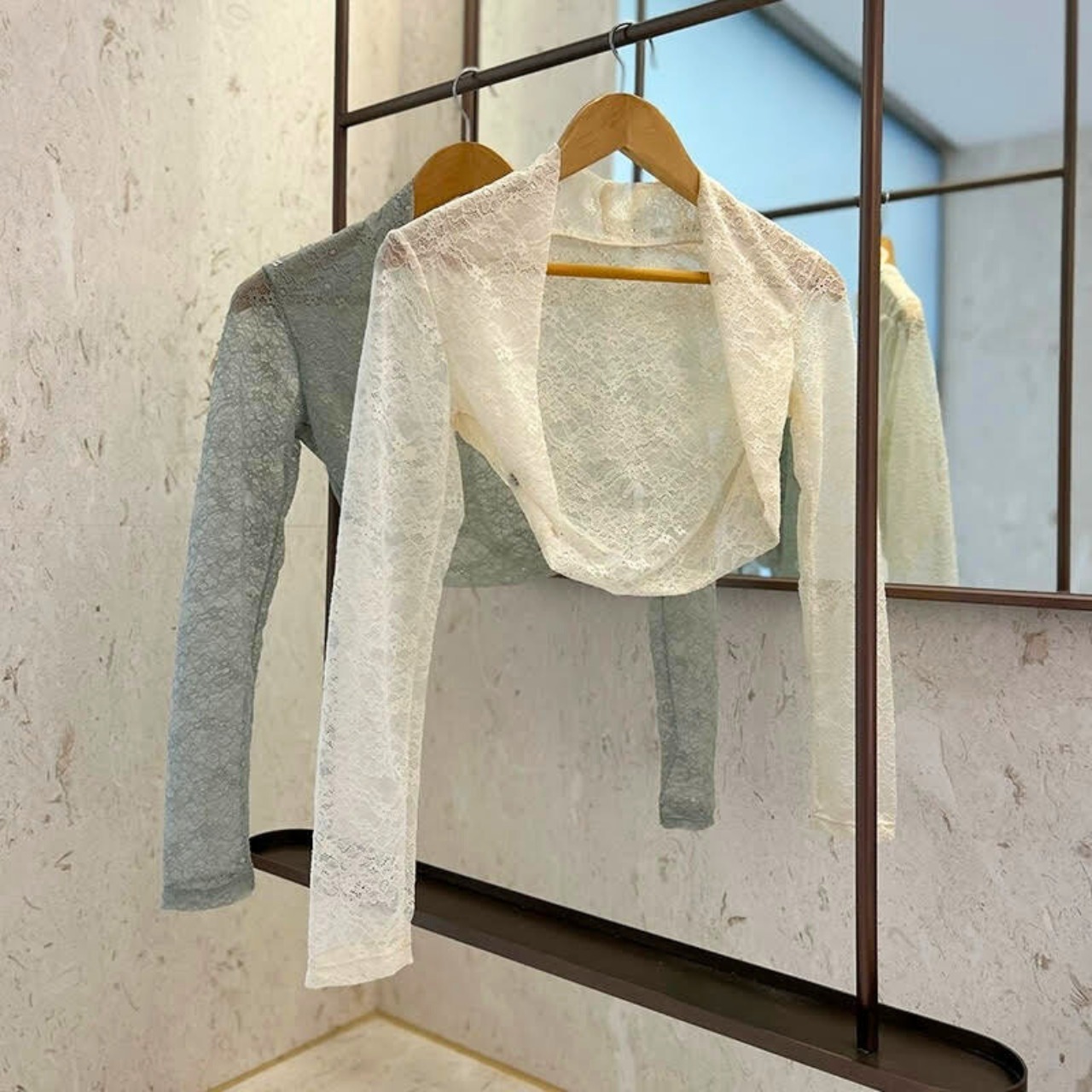 ロングスリーブ レースボレロ L0914