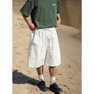 Wide leg half pants 0593