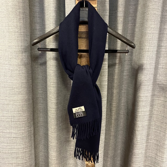 HERMES CASHMERE MUFFLER "MADE IN SCOTLAND"