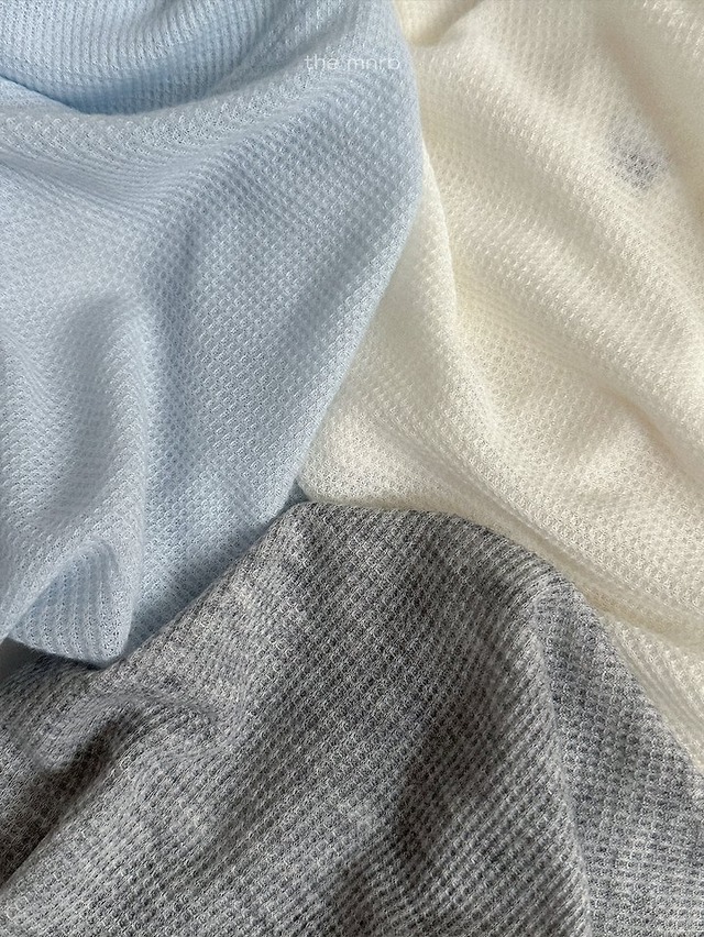 minirobe26su_Waffle Long T-Shirt